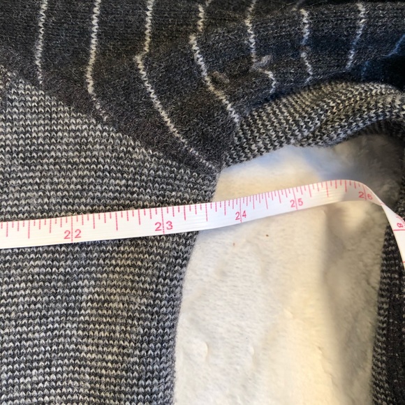 Prana wool blend full zip gray &charcoal stripe/XL - Picture 5 of 8